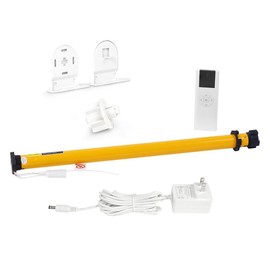 AM25 RF Solar Powered Rechargeable Battery Motor Kit Wireless Battery Operated DIY Motorized Blinds/Shades Working for 1.5" Roller Shades