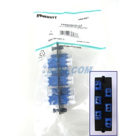 Panduit FAP6WBUDLCZ Fiber Panel w/6 LC Duplex Singlemode Adapters Blue ~STSI