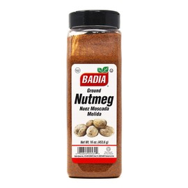 Badia Ground Nutmeg, 16 oz - Premium Spice for Baking & Cooking, Aromatic Flavor for Sweet Savory Dishes