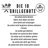 FremiBag BBQ Apron for Men with the 10 Grill Commandments