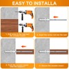 Set of 4 Invisible Wall Shelf Brackets - Floating Shelf