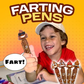Kamhi World Farting Poop Pen with Multiple Funny Sounds - Perfect Novelty Gift for Teens, Kids & Boys - Functioning Pen & Prank Toy for The Entire Family, Fun Gag Gifts with Big Laughs (Sunglasses)