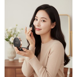 Natinda Aura Perfect Iron Woman Cover Cushion Smooth Glow Cushion Good Coverage Pact Moist Main Product + Refill / 나틴다 아우라퍼펙트 철벽녀 커버 쿠션 수부지 광채쿠션 커버력좋은 팩트 촉촉한 본품+리필