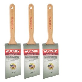 Wooster Brush 4174-21/2 ANG SASH Brush 2.5IN Paintbrush, 2-1/2-Inch Pack of 3