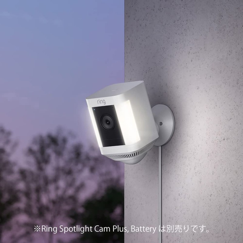 Ring スポットライトカム用 屋内/屋外兼用電源アダプター, USB-C - ホワイト