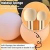 2 in 1 Makeup Sponge & Powder Makeup Brush, Double
