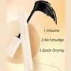 Mascara in Black, Waterproof Mascara with Spiral Brush for Tiny