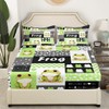 Lovely Frog Bed Sheet Set 3 Pieces,Cartoon Nature Wild Animal