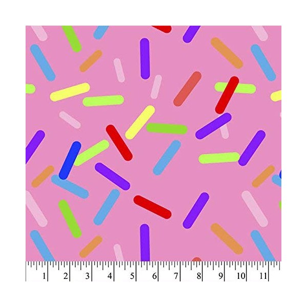 Sprinkles Anti-Pill Fleece Fabric by The Yard