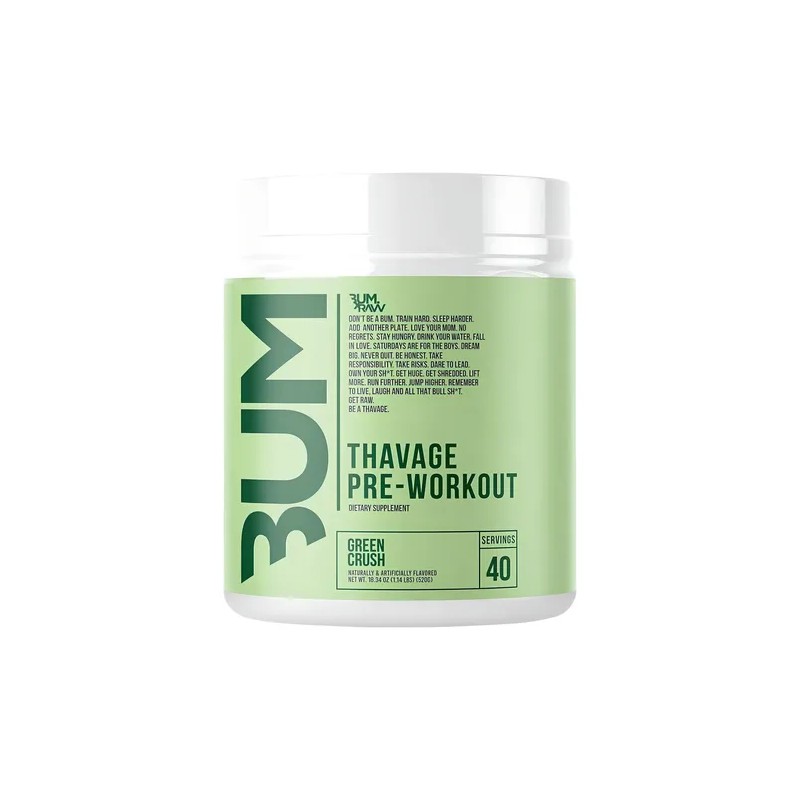 Pre Entreno Cbum Thavage Pwo Raw Nutrition 40 Servicios Sabor