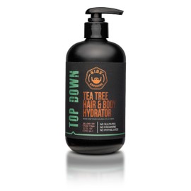 GIBS Top Down Hair and Body Hydrator, Tea Tree Moisturizer for Hair and Skin, 12 oz
