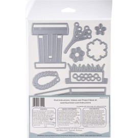 KB Riley Karen Burniston Dies-Woven Basket Box Card, Silver