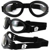 2 Pairs of Birdz Eyewear Parrot Black Folding Padded Motorcycle
