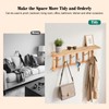 YeadCedle Coat Rack Wall-Mounted with Shelf Coat Hooks Wall Mount