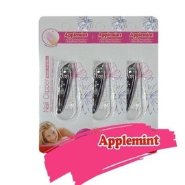 홈아트 옆깍이식 손톱깍기 3개 애플민트/옆깍기/손톱깍이/네일아트/옆손톱깍기 Home Art Side Cut Nail Clipper Set of 3 Apple Mint / Side Clipper / Nail Clipper / Nail Art / Side Nail Clipper