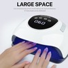 LED UV Nail Dryer 220W 57pcs Lamp Chips 4 Timers