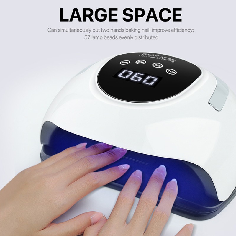 LED UV Nail Dryer 220W 57pcs Lamp Chips 4 Timers