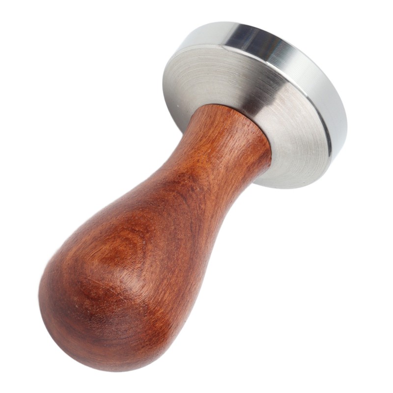 53mm Coffee Tamper with Wooden Handle Stainless Steel Coffee Powder