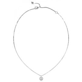 GUESS Necklace 4G Crush JUBN04162JWRHT-U Stainless Steel Silver No Gemstone, Silver, No Gemstone