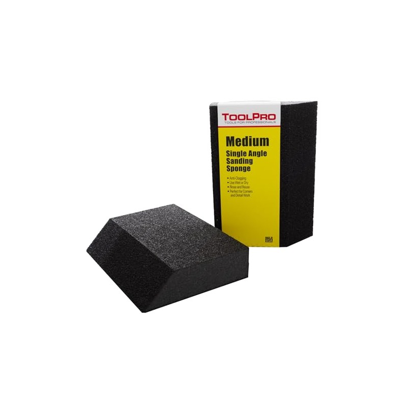 ToolPro Sanding Sponges - Bulk Box of 24 Durable Finishing