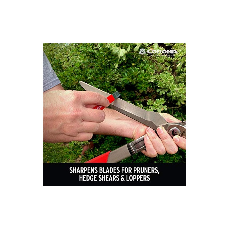 Corona Tools Handheld Garden Tool Sharpener– Blade Sharpener for Pruning