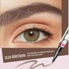 Microblading Eyebrow Pen - Dual-Ended 2-in-1 Eyebrow Pen with Brush,