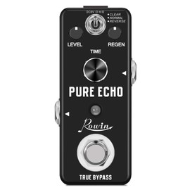 Rowin Digital Delay Guitar Effect Pedal Pure Echo with Clear Normal Reverse Function