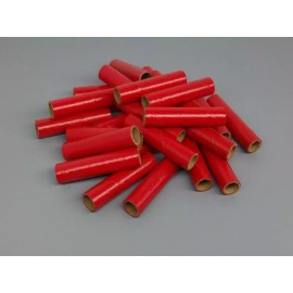 PyroBuild 25 NEW Fireworks Kraft Gloss Red PYRO Cardboard Tubes 9/16" x 3" x 1/16"