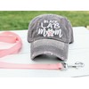 Women's Black Lab Mom Dog Hat, Baseball or High Ponytail,