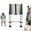 Telescoping Ladder 16.5 FT Aluminum Telescopic Extension Extendable Ladder, Extension