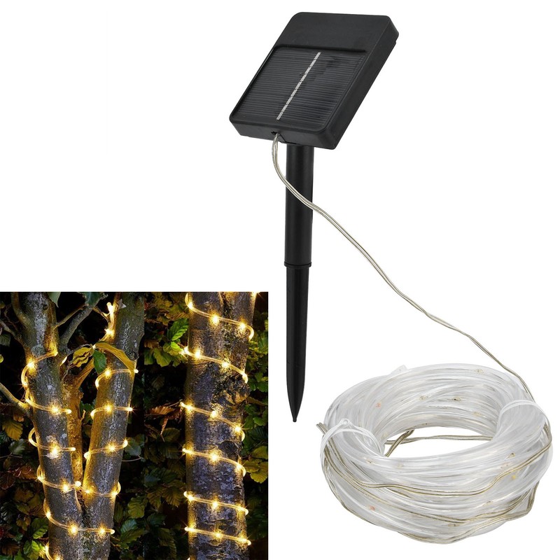 Solar String Light 7m 50LEDs Solar Tube Light Outdoor Waterproof