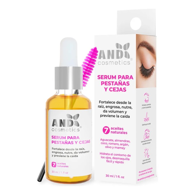 Serum De Pestañas Y Cejas Fortalecedor Engrosa Y Nutre 30ml