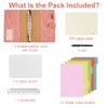 ANOMM A5 Ring Binder Notebook PU Leather Diary, Refillable Notebook