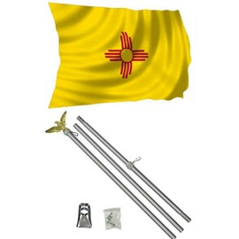 State of New Mexico With Aluminum 6 ft Flag Pole 3'x5' Polyester Flag