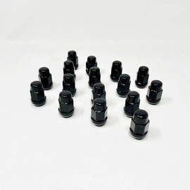 Gorilla Automotive Tapered Lug Nuts, 16-Piece Black Lug Nut Set with a Lug Nut Key, Replacement Wheel Nuts for Polaris Ranger, RZR, Can Am & Honda, M12X1.5 Thread Pitch (Lug Nuts & Wheel Locks)