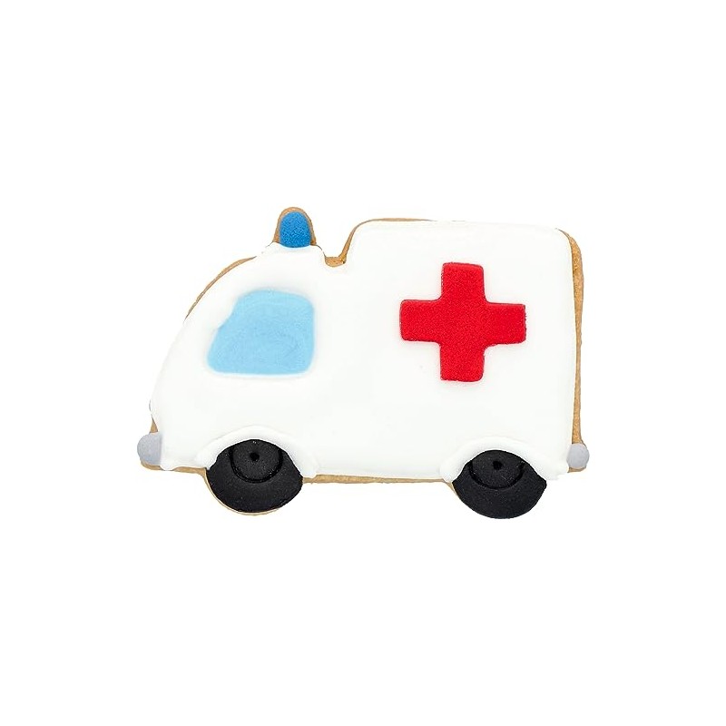 Birkmann 189683 Ambulance Cookie Cutter, 8 cm, Stainless Steel, with