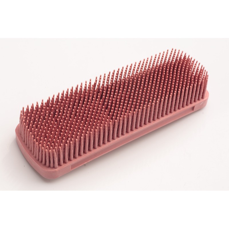Fripac-Medis Friseur-Kleiderbürste, Naturkautschuk, Größe 15 x 5 cm, rot