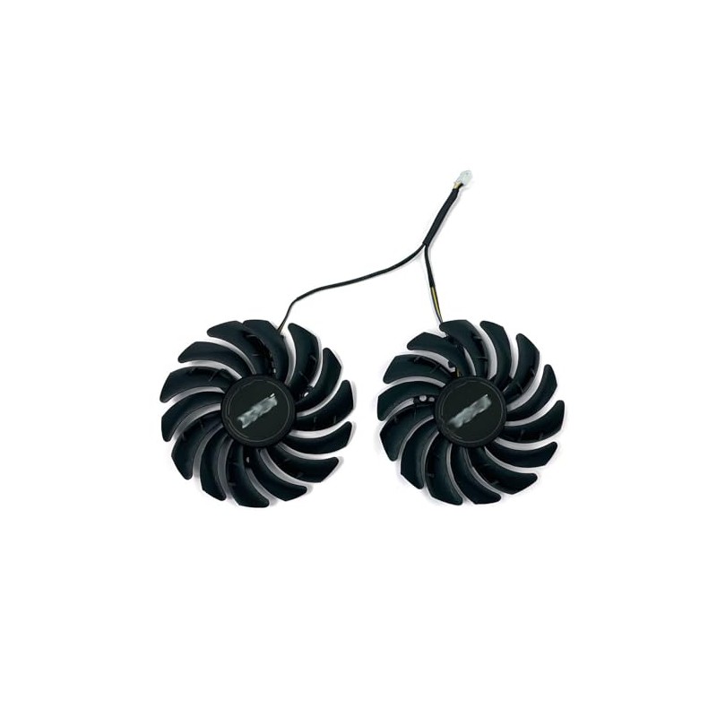 KIKIFAN 2pcs 87mm PLD09210S12HH 1660 Super GPU Fan for MSI