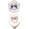 Iconikal 2-Piece Toilet Seat Cling Christmas Decoration Set, Funny Snowman