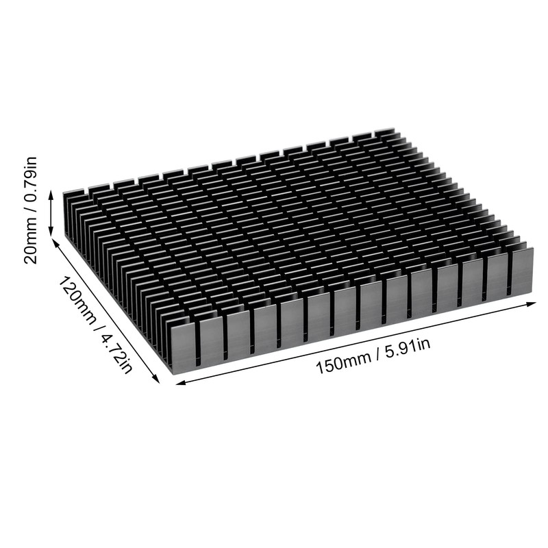 VGEBY Heatsink Aluminium Smart Design Cooler Heatsink 150 x 120