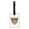 Gift Base Leopard Face Visual Luggage Tag with Black Strap