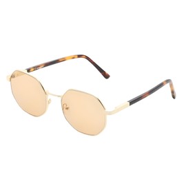 RemedyLens® Wyatt Luxury Gold Metal and Acetate FL-41 Glasses for Migraine and Light Sensitivity