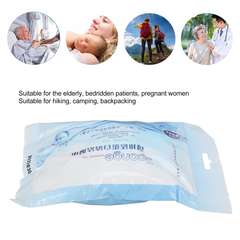 Water Free Shampoo Cap Soothing Comfortable Protein Cleaning Rinse Free