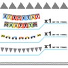 Skylety Truck Birthday Party Supplies Truck Birthday Banner Triangle Bunting