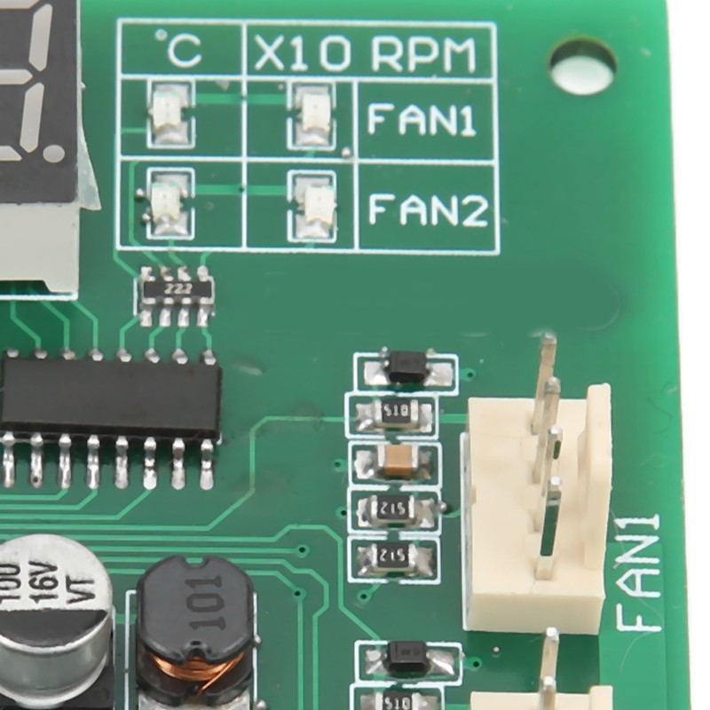DC10‑60V 2 Channel 4 Wire Fan PWM Temperature Speed Controller