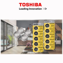 Toshiba CR2025 Battery 3V Lithium Coin Cell (5 Batteries)