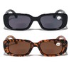 V.W.E. 2 Pairs Rectangular Bifocal Sunglasses Reader for Women Retro