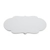 Mud Pie Happy Ceramic Serving Tray, 15" x 7.75", WHITE