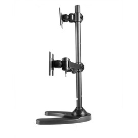 MonMount Triple Monitor Stand Freestanding Triangle Orientation Holds Up to 27-Inch Screens, Black (LCD-3501T-B)