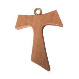 Holy Land Market Tau olive wood Cross (2 Inches)